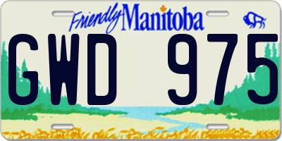 MB license plate GWD975