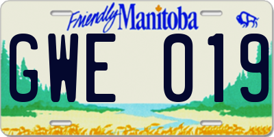 MB license plate GWE019