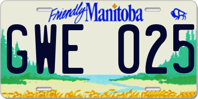 MB license plate GWE025