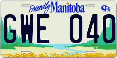 MB license plate GWE040