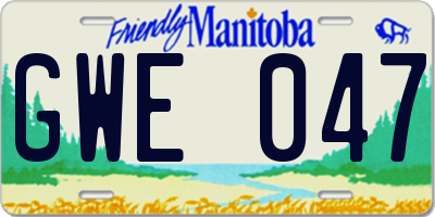 MB license plate GWE047