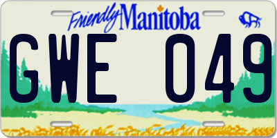 MB license plate GWE049