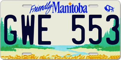 MB license plate GWE553