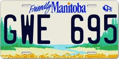 MB license plate GWE695