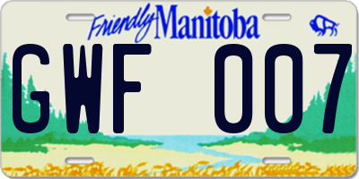 MB license plate GWF007