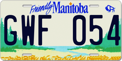 MB license plate GWF054
