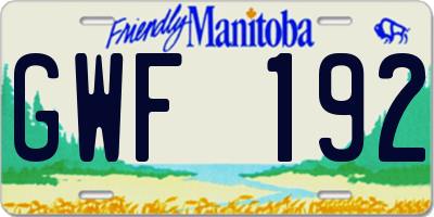 MB license plate GWF192