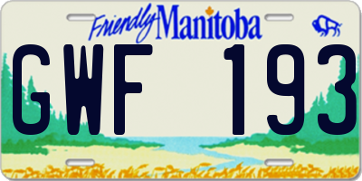 MB license plate GWF193