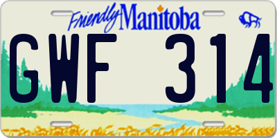 MB license plate GWF314