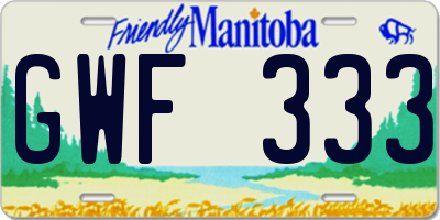MB license plate GWF333