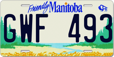 MB license plate GWF493