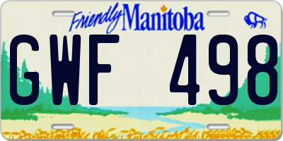 MB license plate GWF498