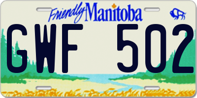 MB license plate GWF502