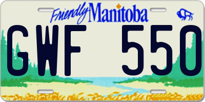 MB license plate GWF550
