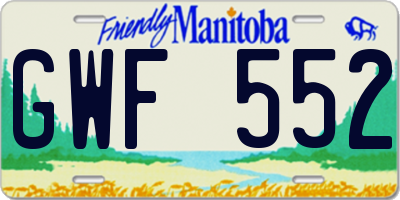 MB license plate GWF552