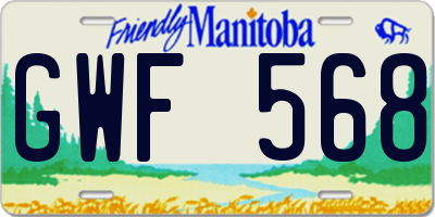 MB license plate GWF568