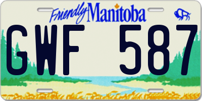 MB license plate GWF587