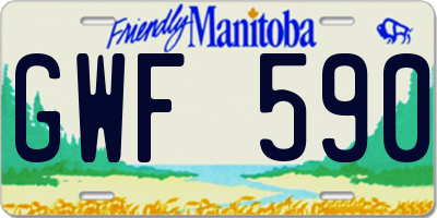 MB license plate GWF590