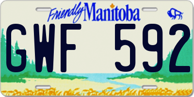 MB license plate GWF592