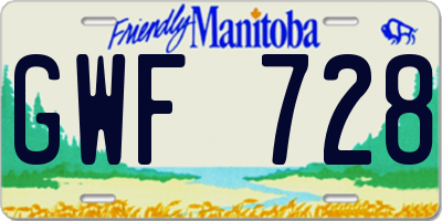 MB license plate GWF728