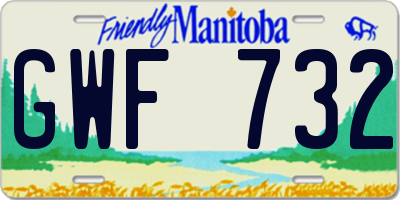 MB license plate GWF732