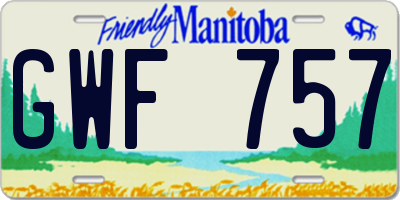 MB license plate GWF757