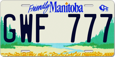 MB license plate GWF777