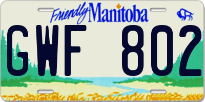 MB license plate GWF802