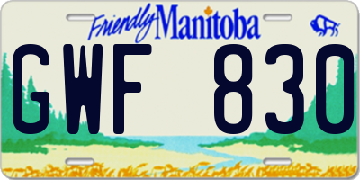 MB license plate GWF830