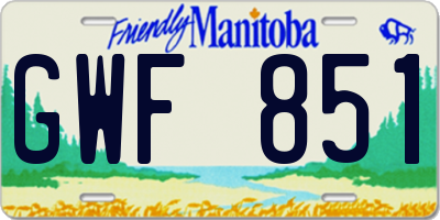 MB license plate GWF851