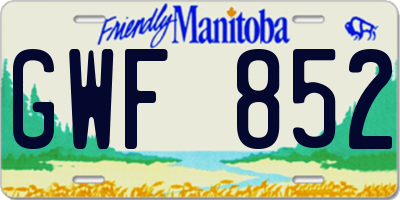 MB license plate GWF852
