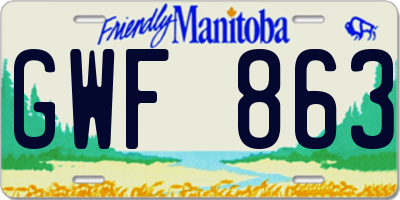 MB license plate GWF863
