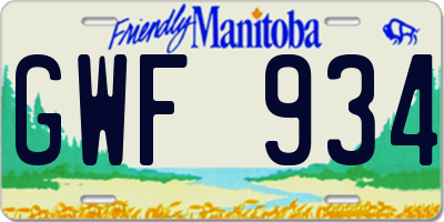 MB license plate GWF934
