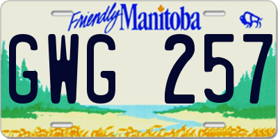 MB license plate GWG257