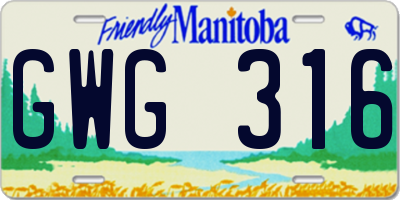 MB license plate GWG316