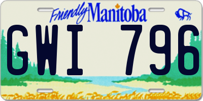 MB license plate GWI796