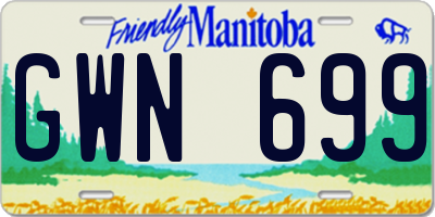 MB license plate GWN699