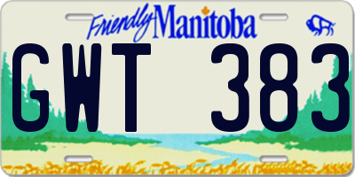 MB license plate GWT383