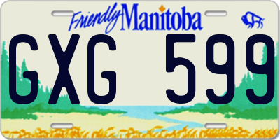 MB license plate GXG599