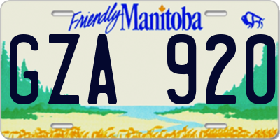 MB license plate GZA920