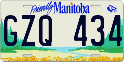 MB license plate GZQ434