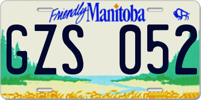 MB license plate GZS052