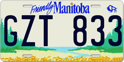 MB license plate GZT833