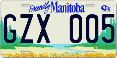 MB license plate GZX005