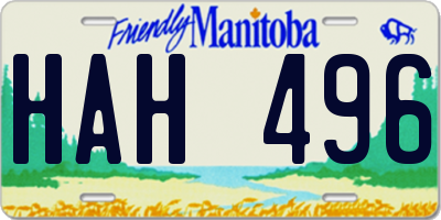 MB license plate HAH496