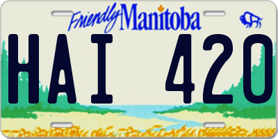MB license plate HAI420