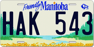 MB license plate HAK543