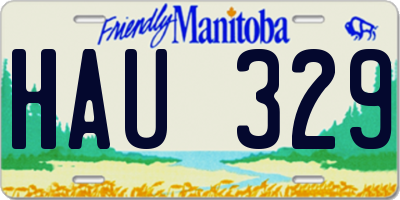 MB license plate HAU329