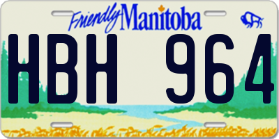 MB license plate HBH964