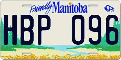 MB license plate HBP096